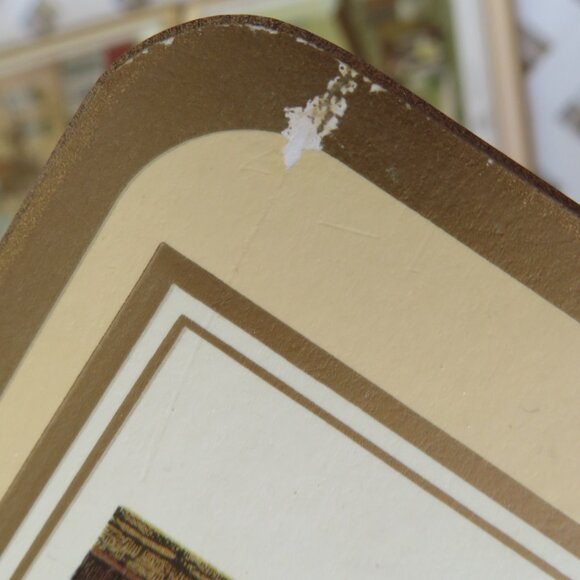 Set 4 Tablemats Old English Inns Vintage (K712) - Picture 8 of 8